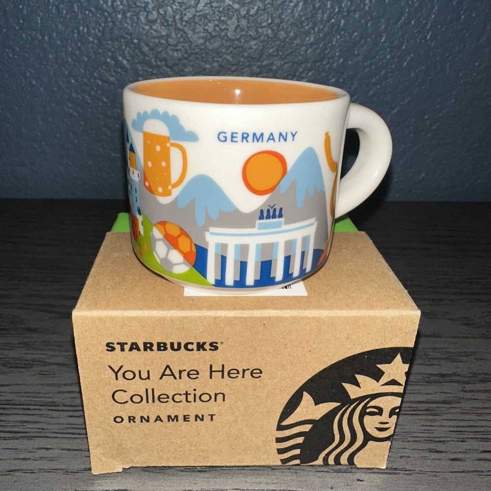 Starbucks GERMANY Ornament You Are Here YAH Series 2oz Espresso Mug New in Box